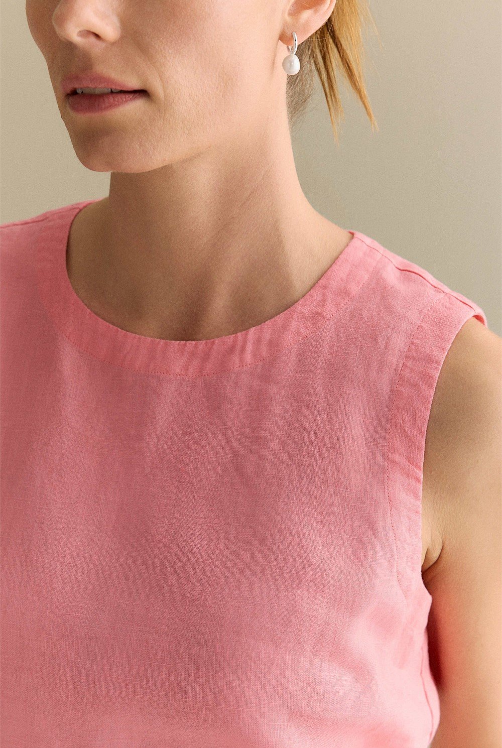 Linen Shell Tank