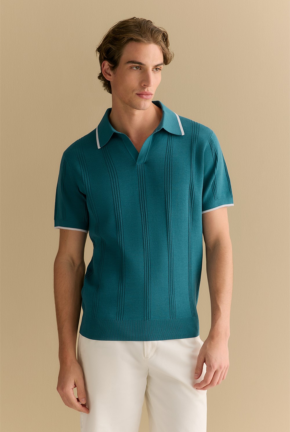 Mercerised Cotton Tipped Polo