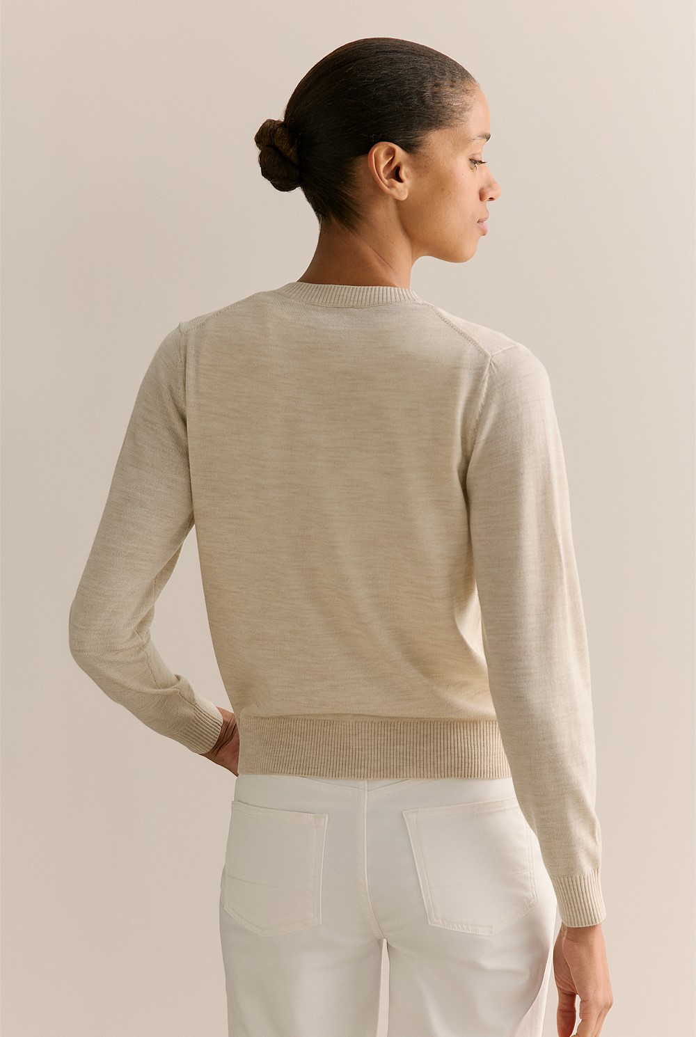 Merino Classic Crew Cardigan