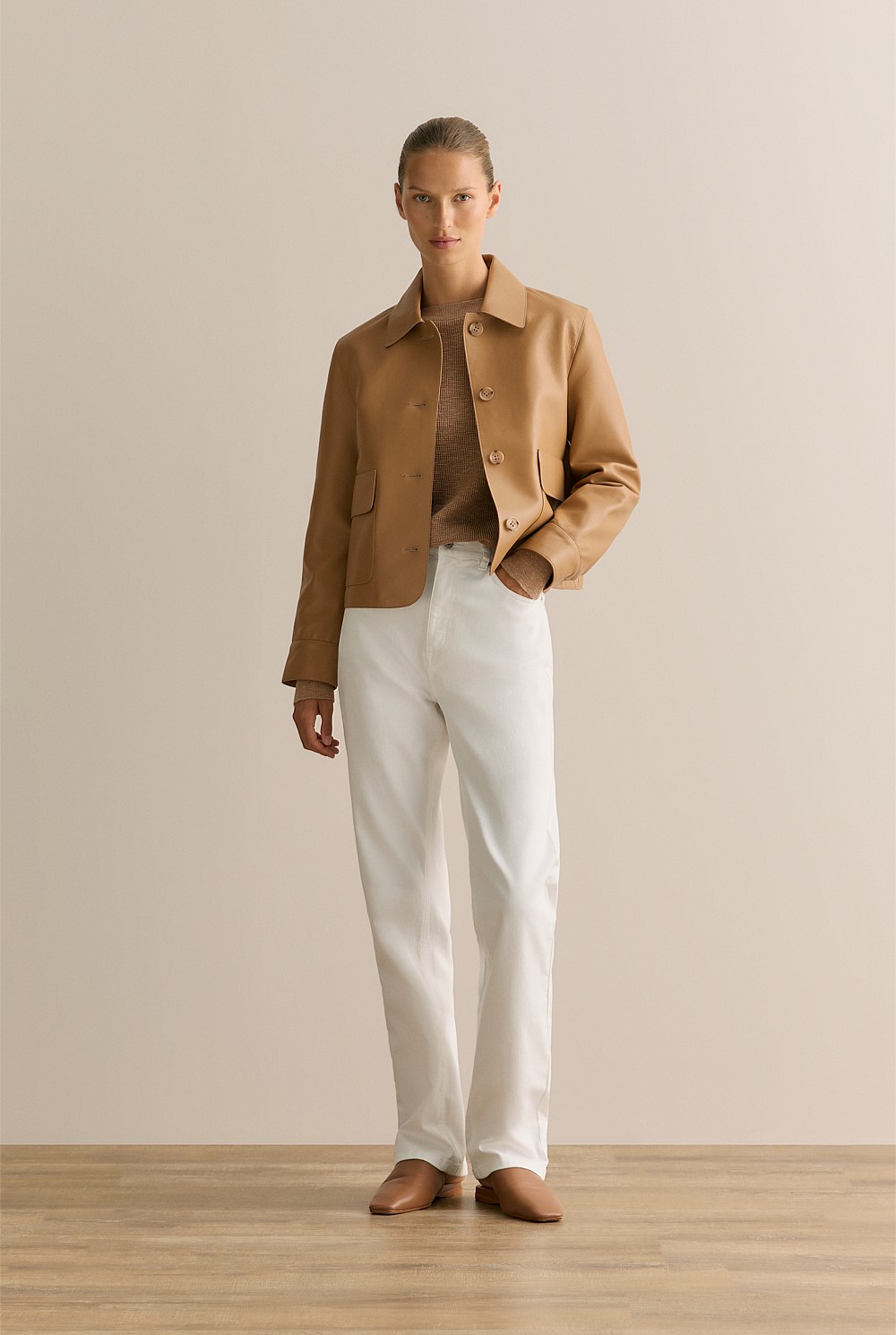 Cotton Linen Boat Neck Knit