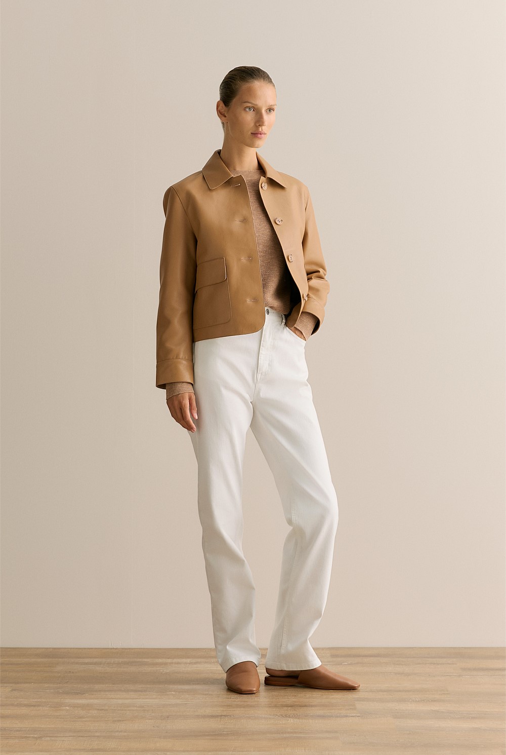 Cotton Linen Boat Neck Knit