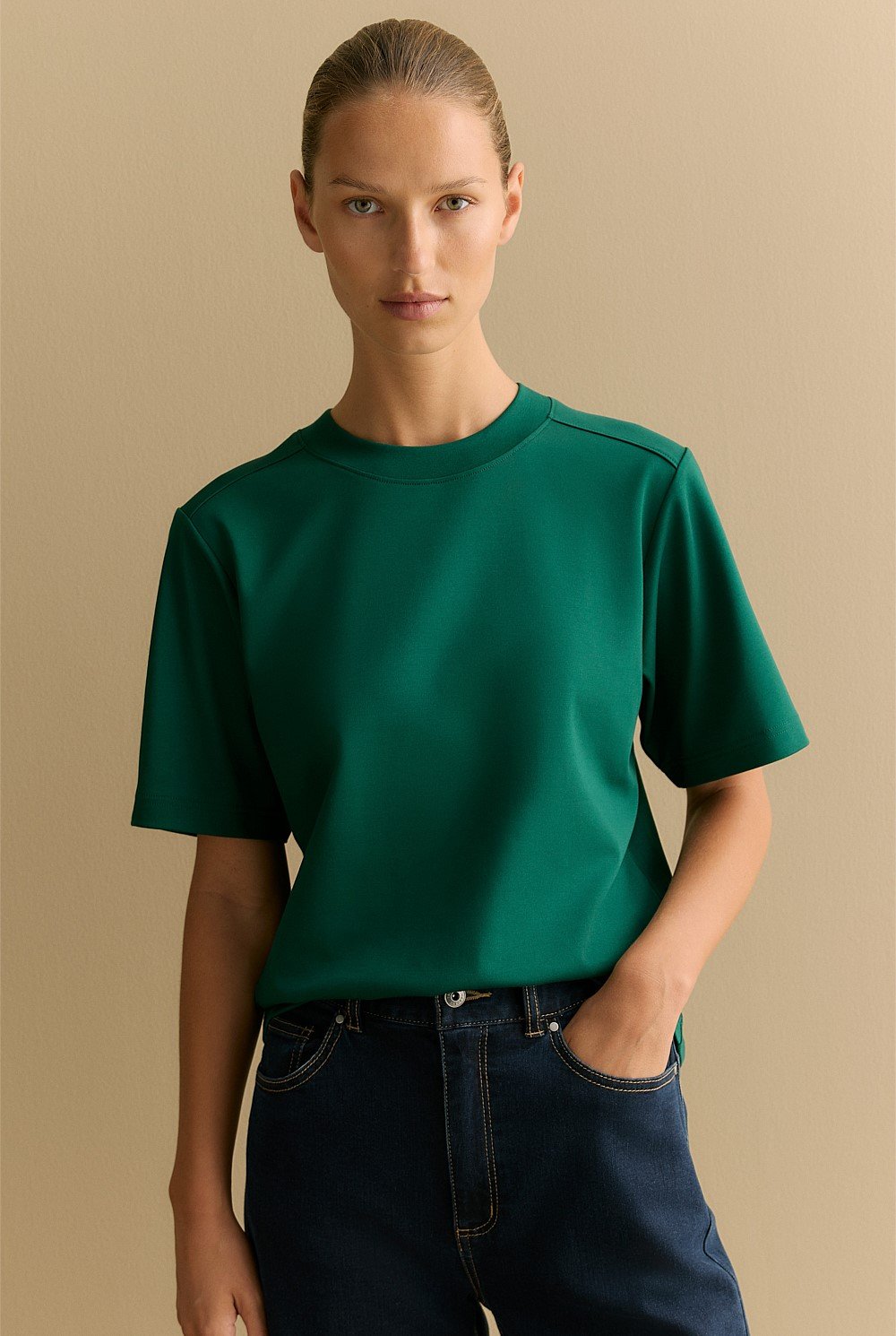 Cotton Modal Interlock T-shirt