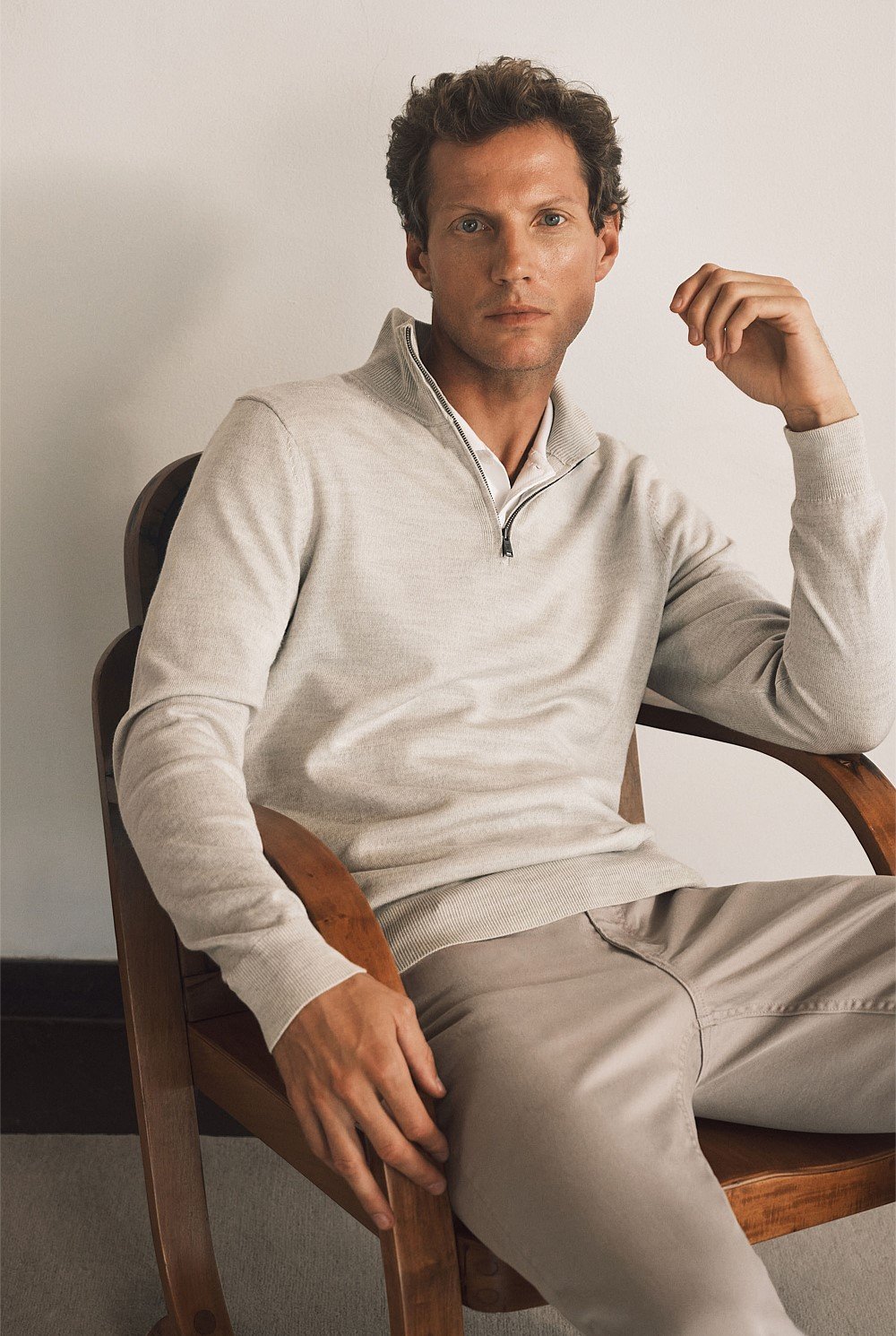 Australian Merino Half Zip