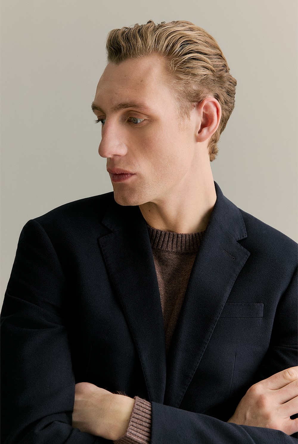 Regular Fit Italian Moleskin Blazer