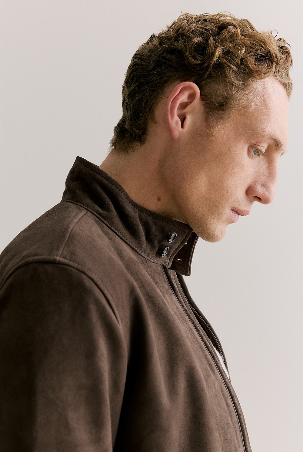 Regular Fit Suede Bomber