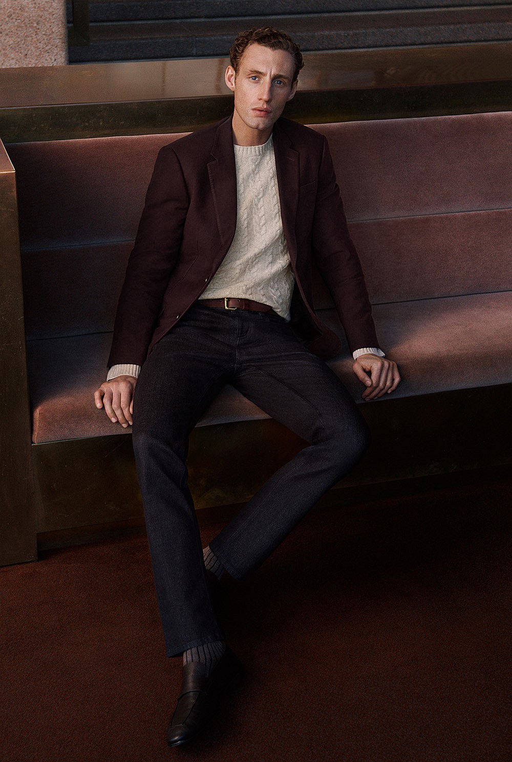 Regular Fit Italian Moleskin Blazer