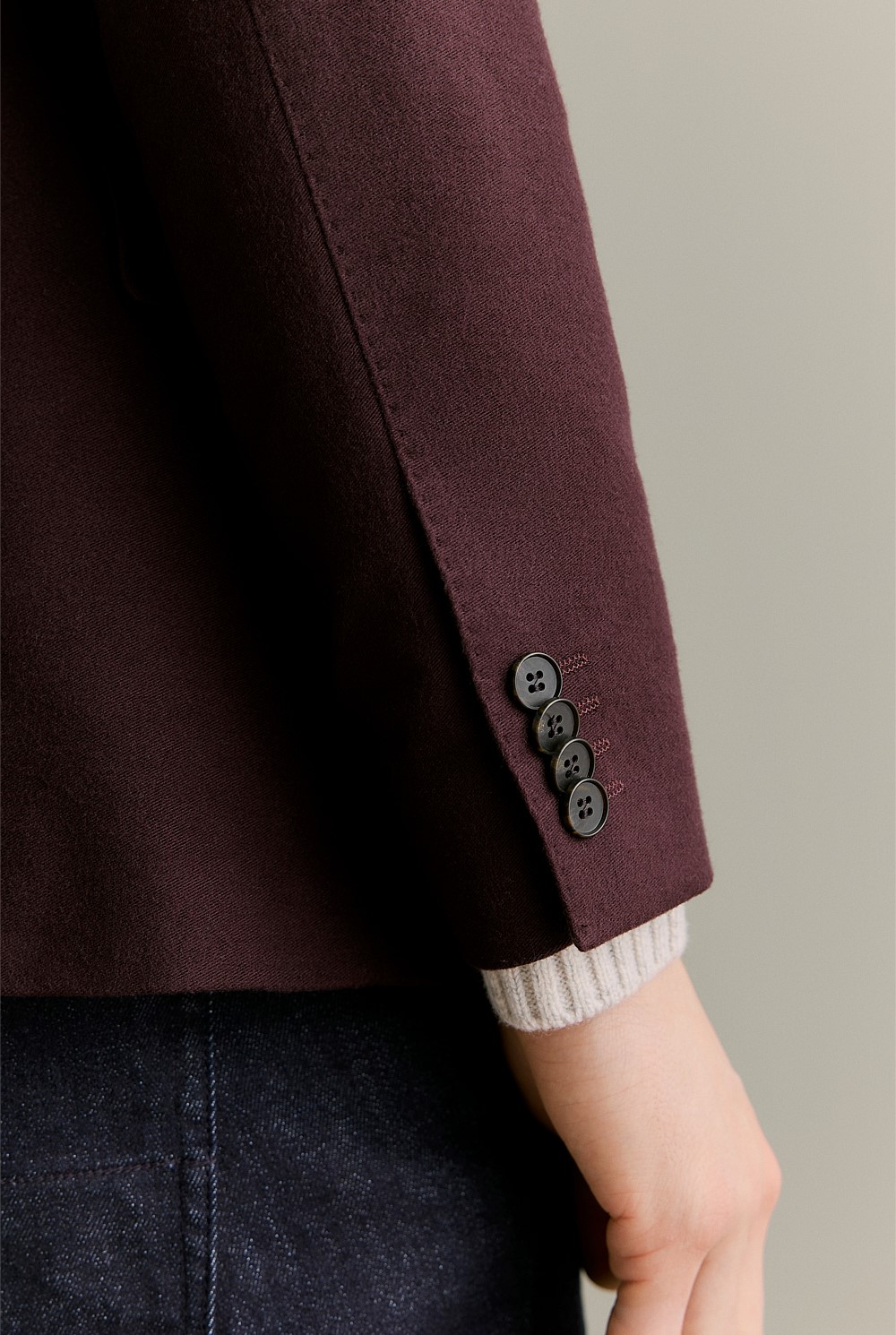 Regular Fit Italian Moleskin Blazer