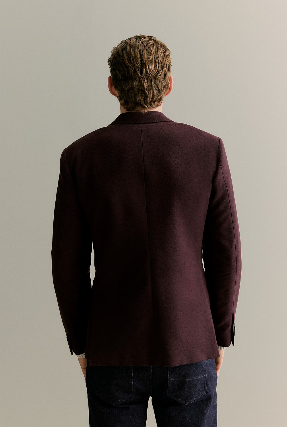 Regular Fit Italian Moleskin Blazer