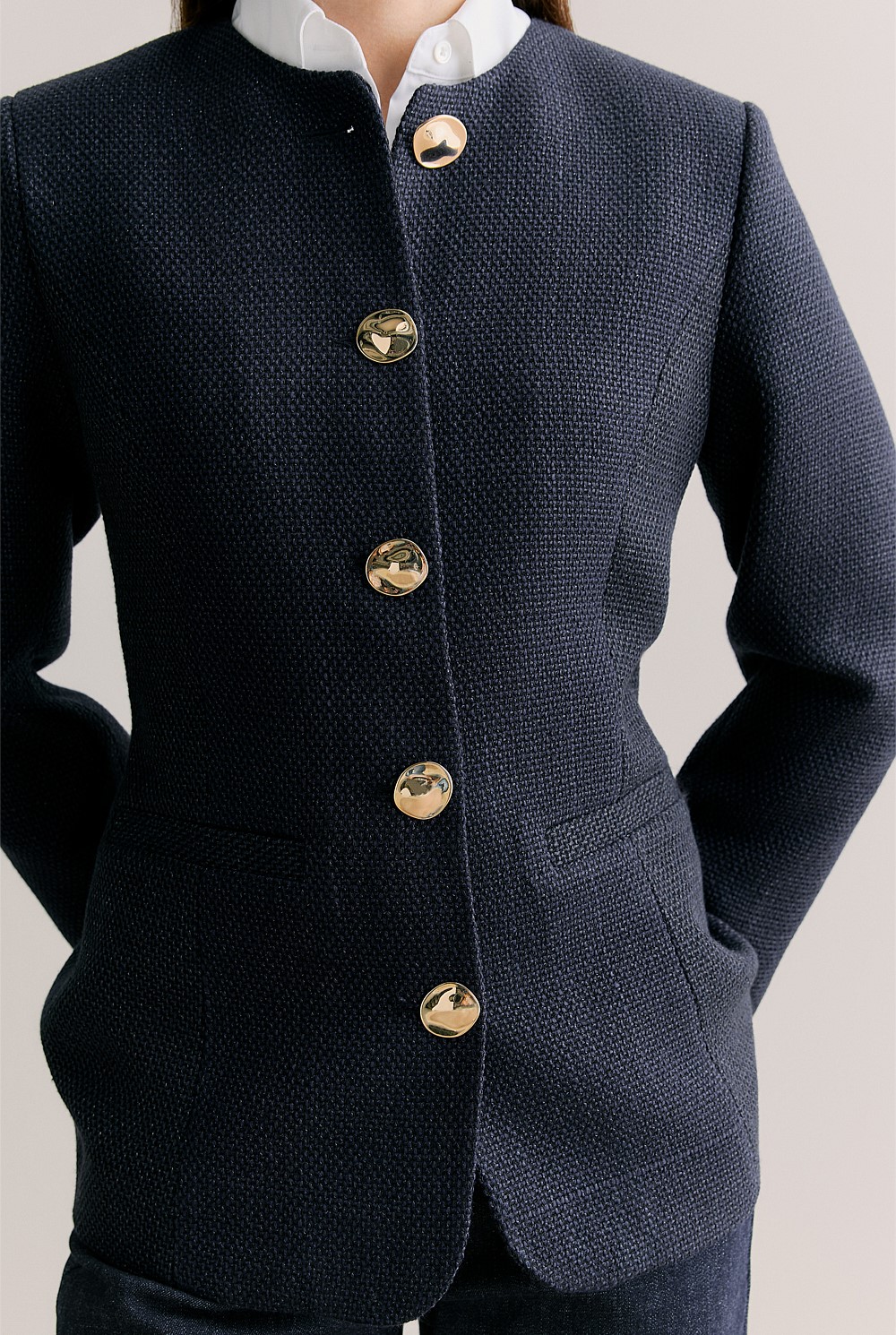 Tweed Longline Jacket