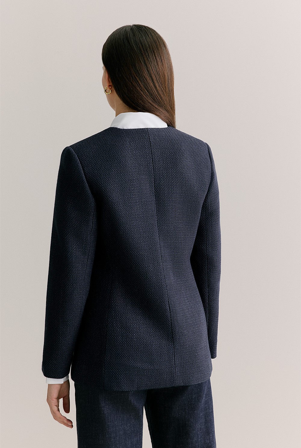 Tweed Longline Jacket