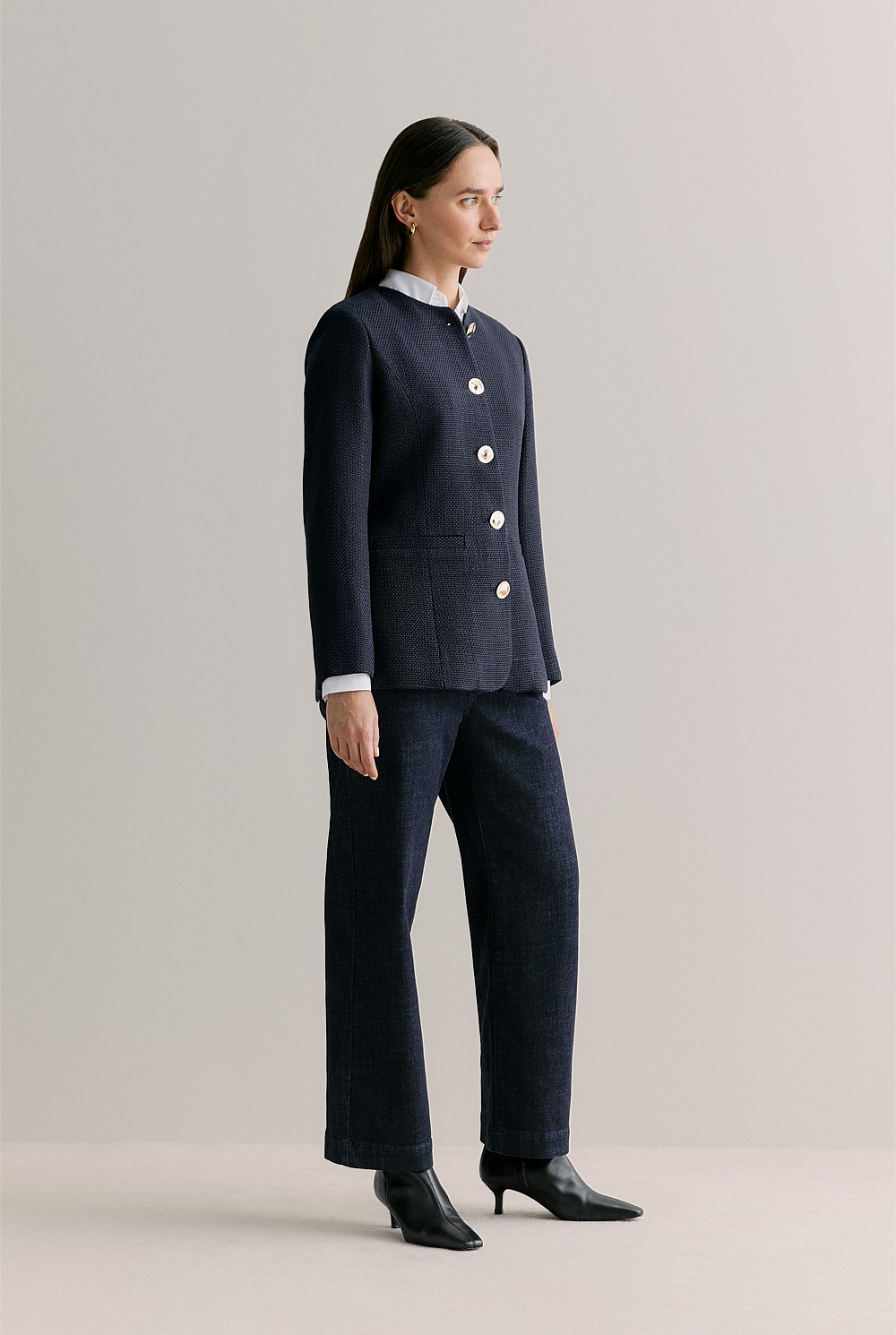 Tweed Longline Jacket