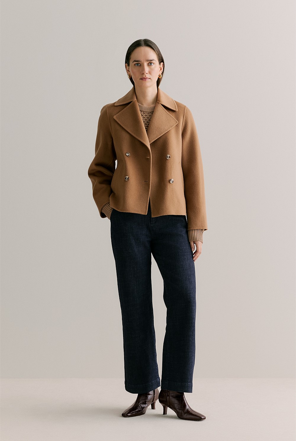 Merino Cable Knit Crew