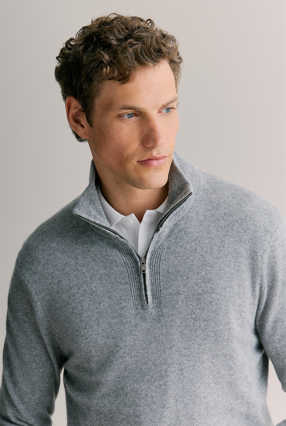 Cashmere Half Zip