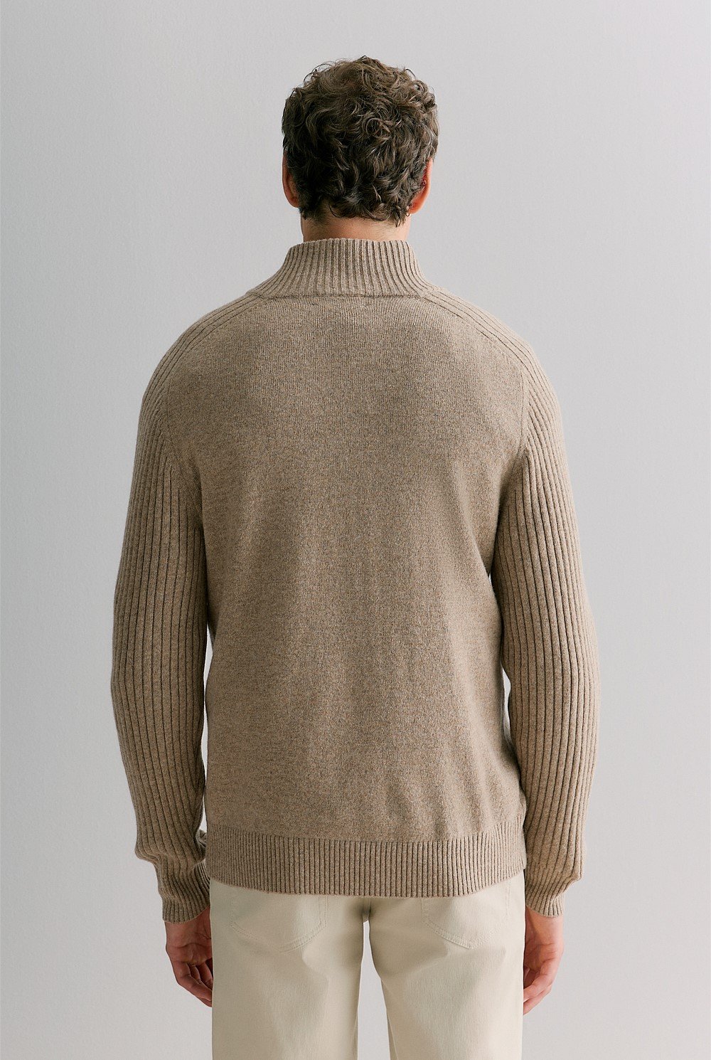 Wool Shawl Neck Pullover