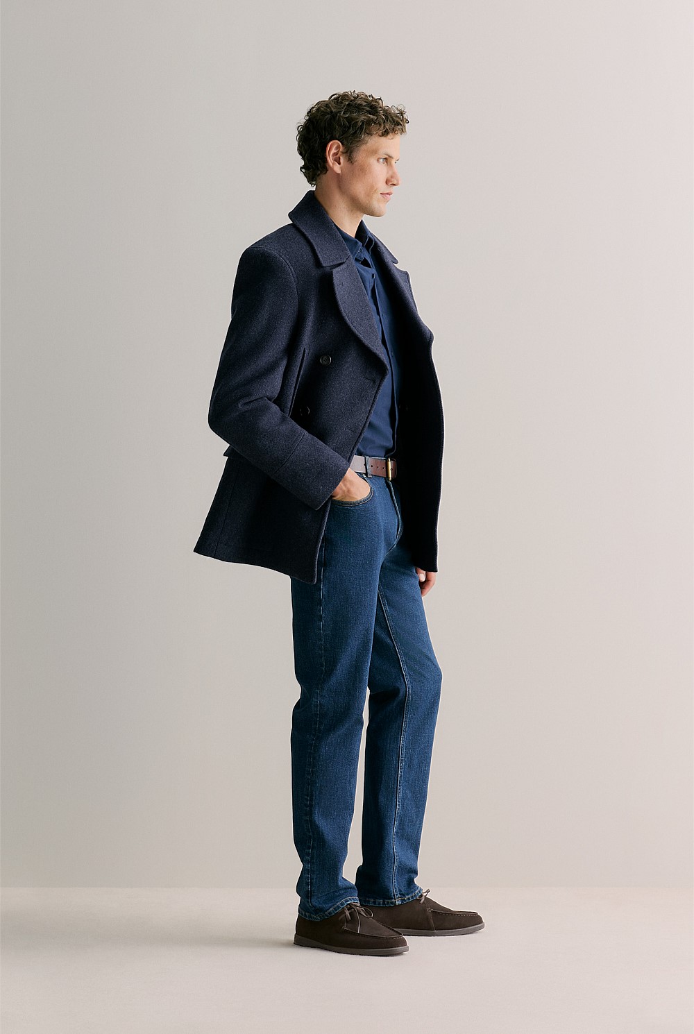 Regular Fit Cotton Herringbone Shirt