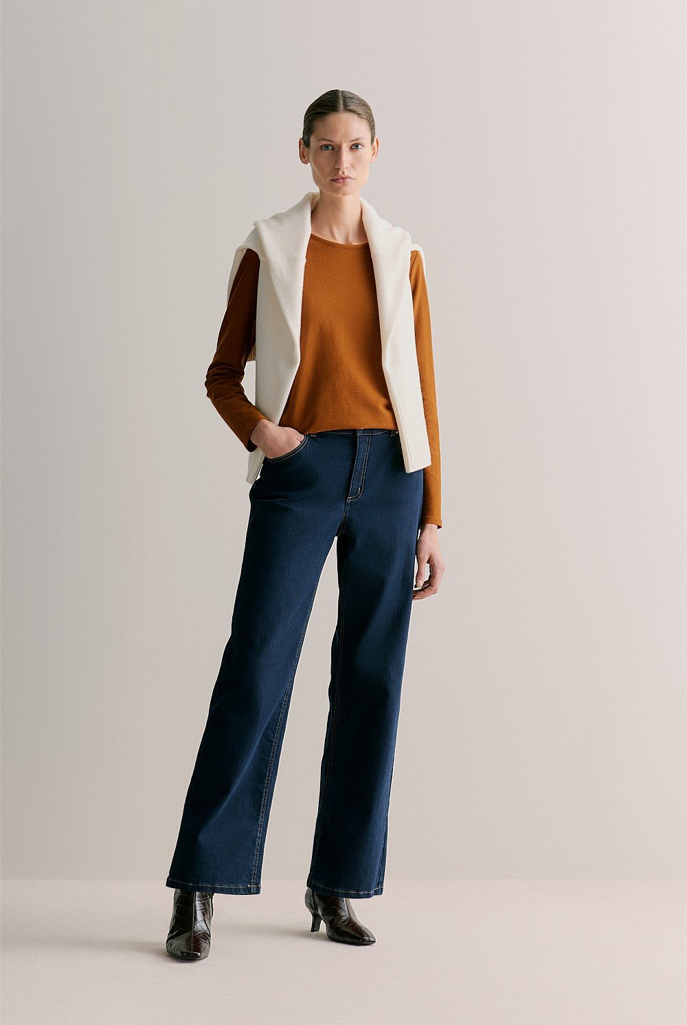 Cotton Ottoman Long Sleeve T-shirt