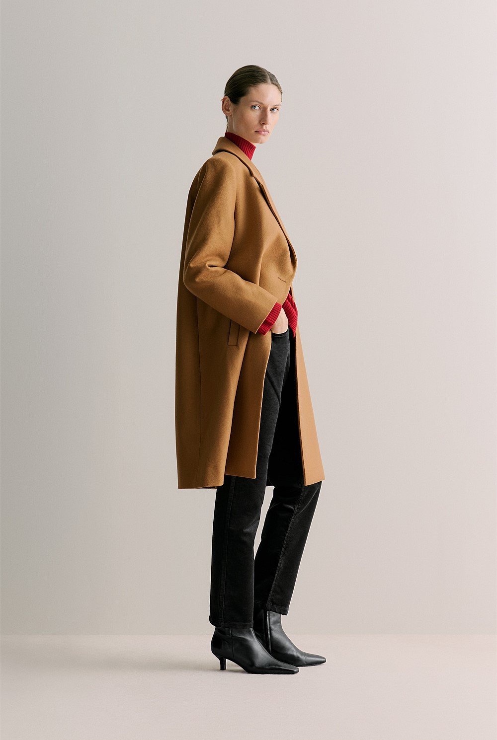 Merino Cashmere Relaxed Rollneck