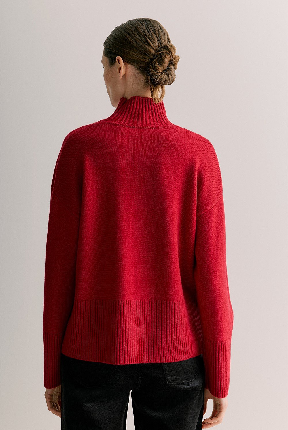 Merino Cashmere Relaxed Rollneck