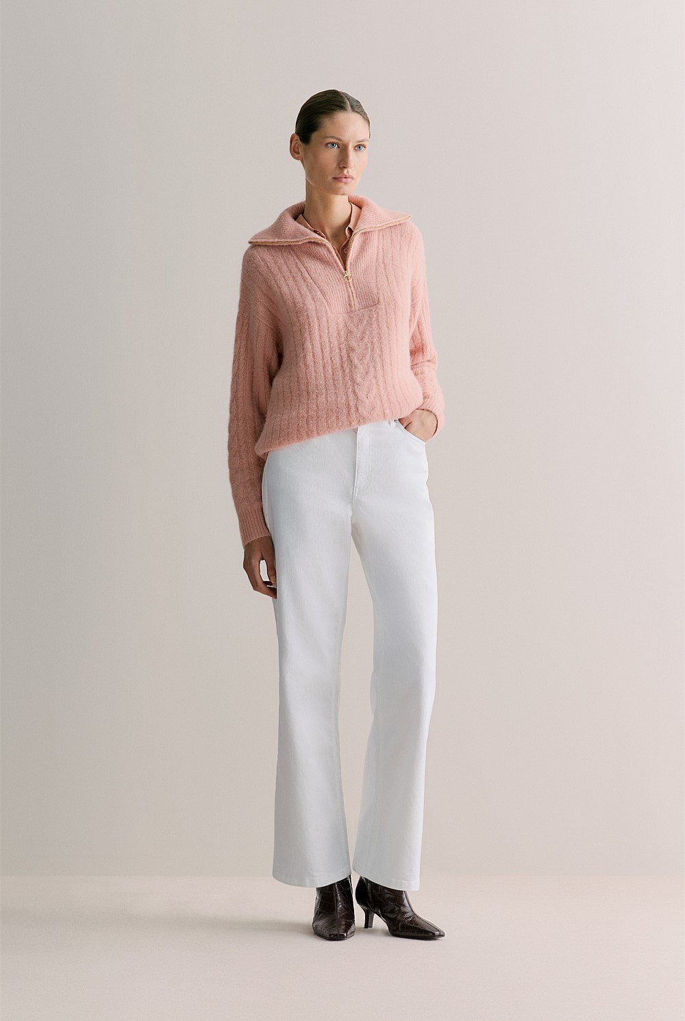 Silk Concealed Placket Shirt