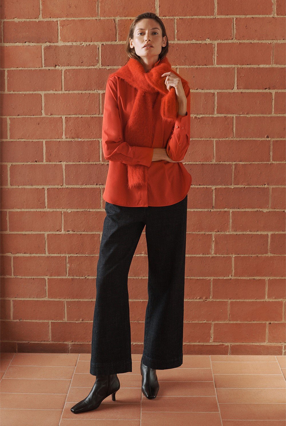 Cotton Poplin Long Sleeve Shirt