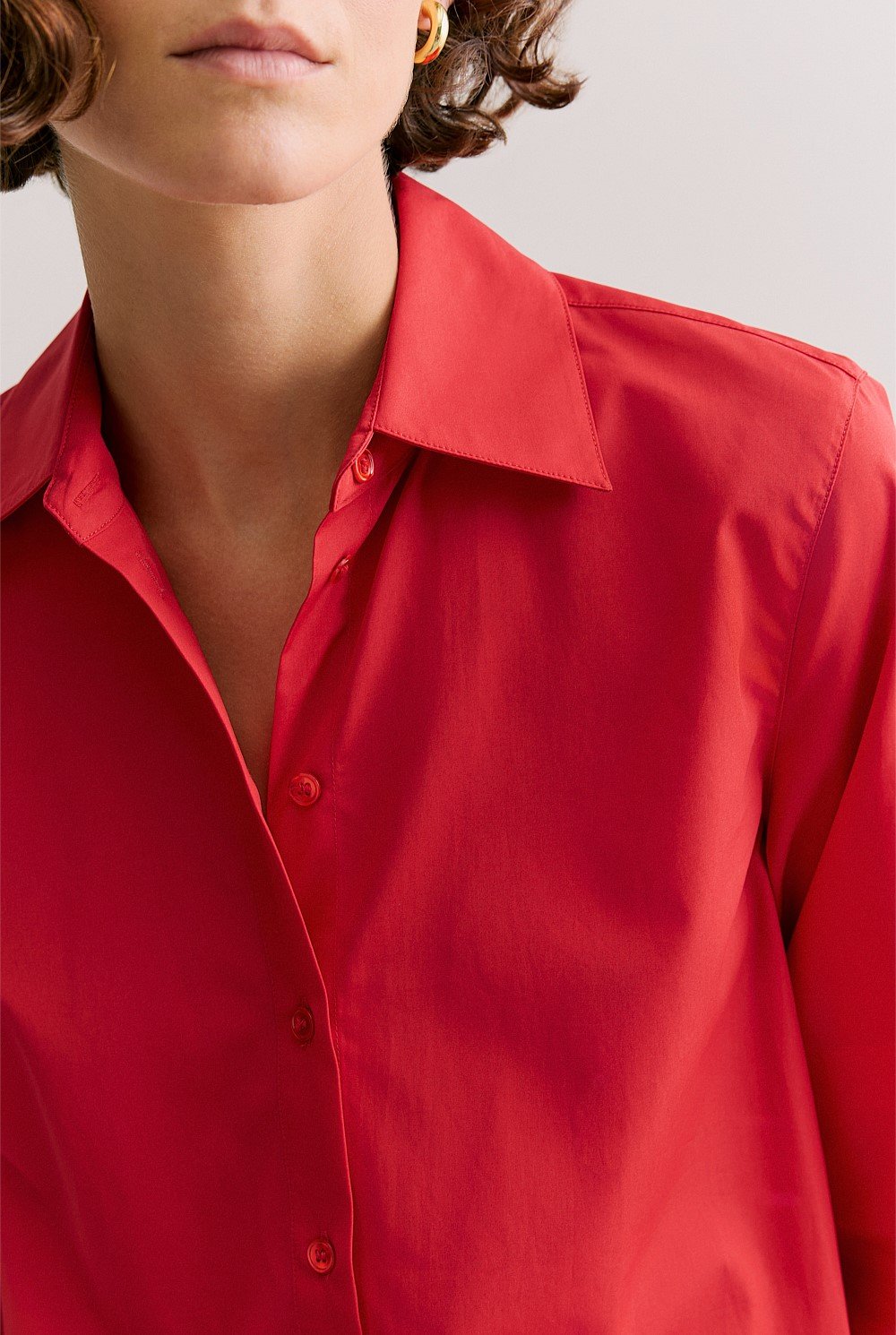 Cotton Poplin Long Sleeve Shirt