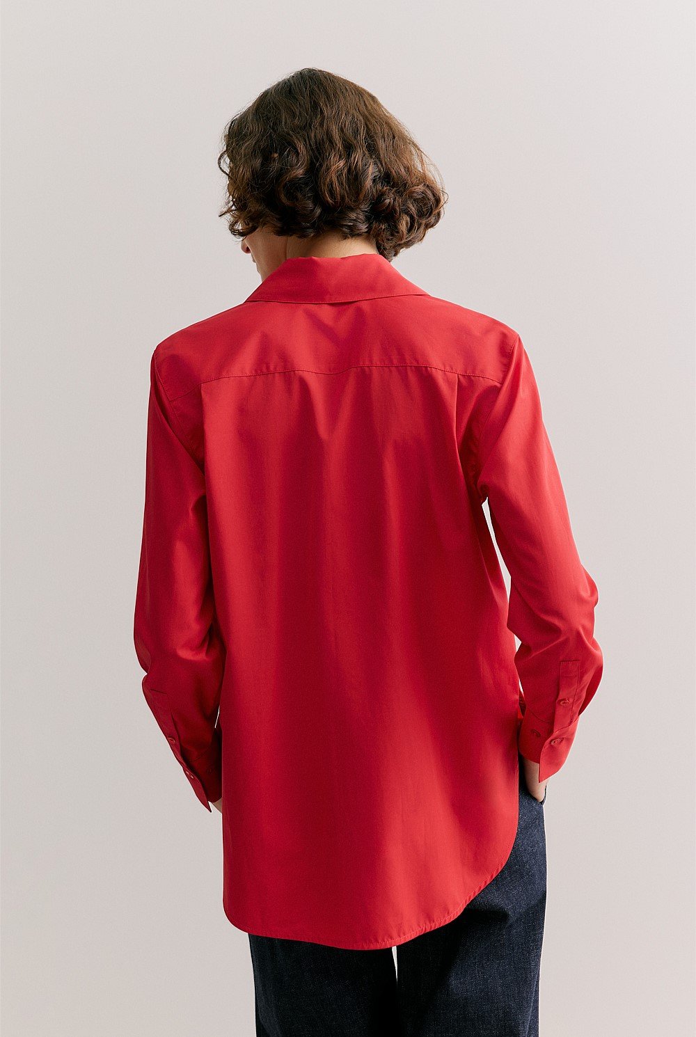 Cotton Poplin Long Sleeve Shirt