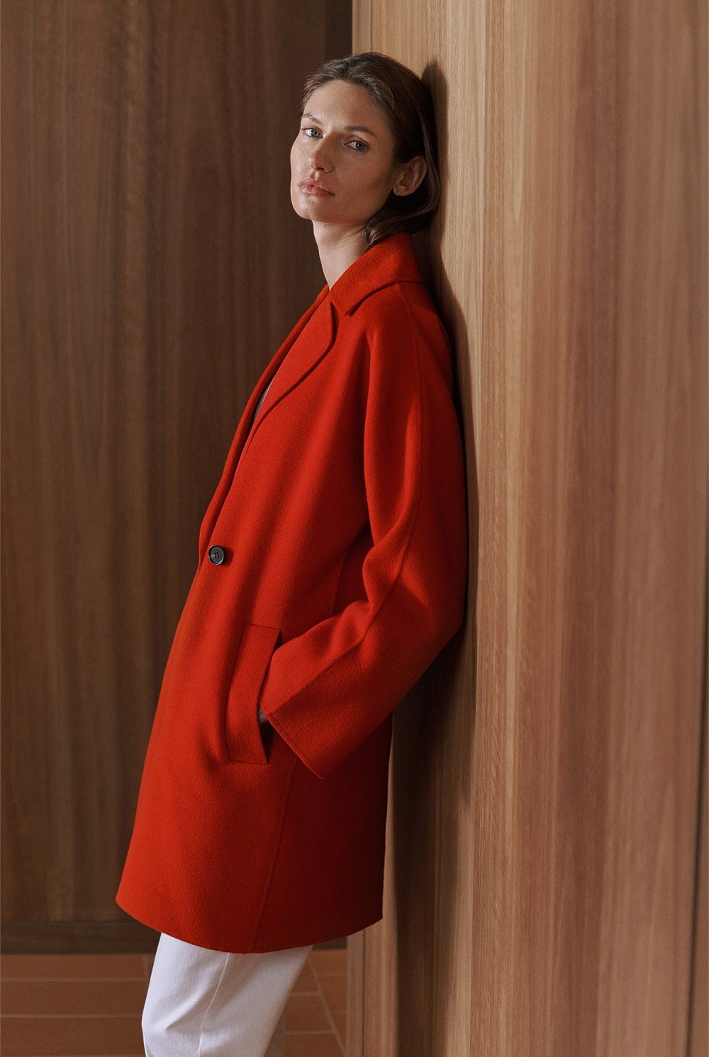 Australian Wool Blend Relaxed Coat