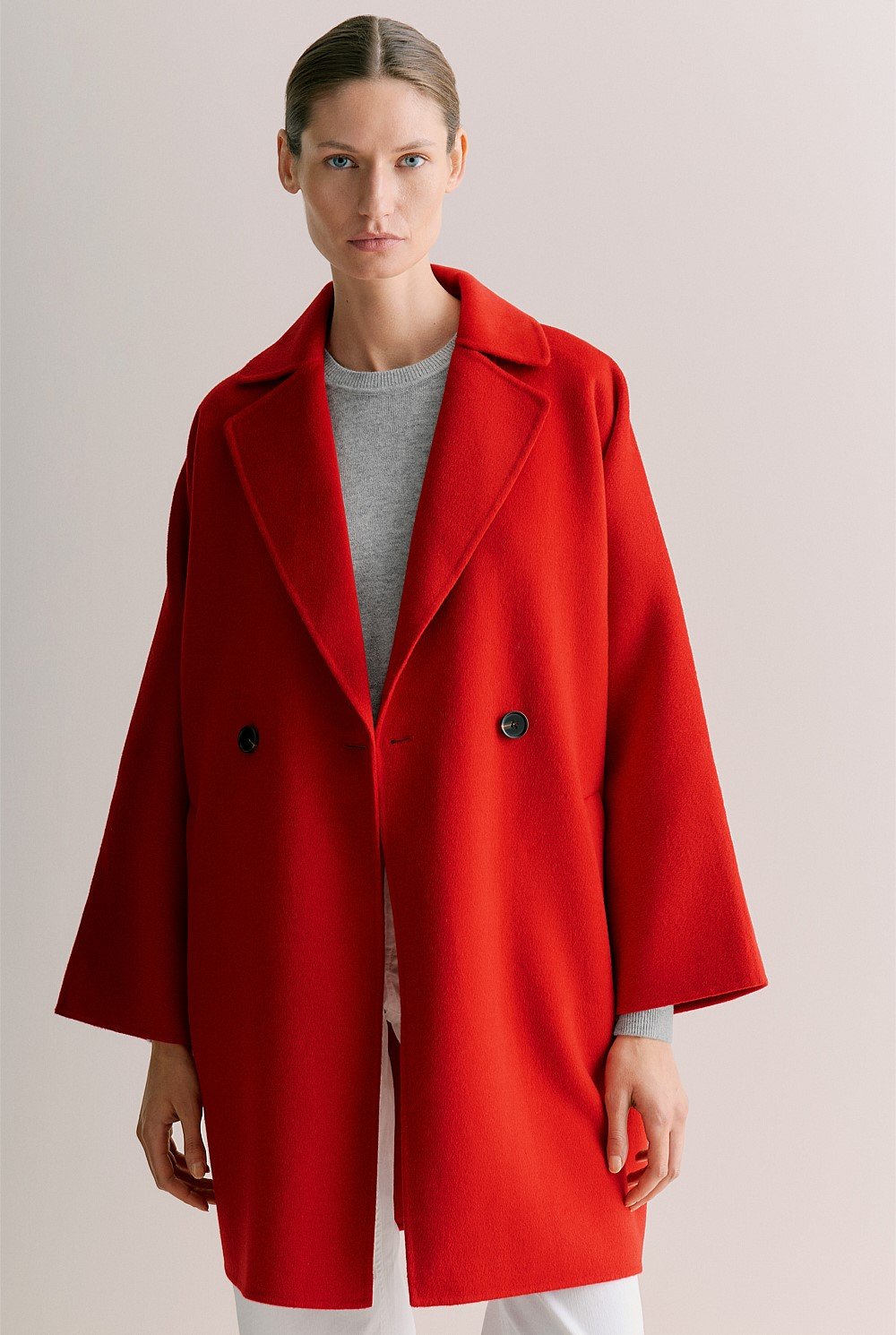 Australian Wool Blend Relaxed Coat