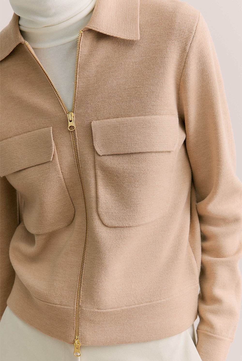 Merino Milano Zip Jacket