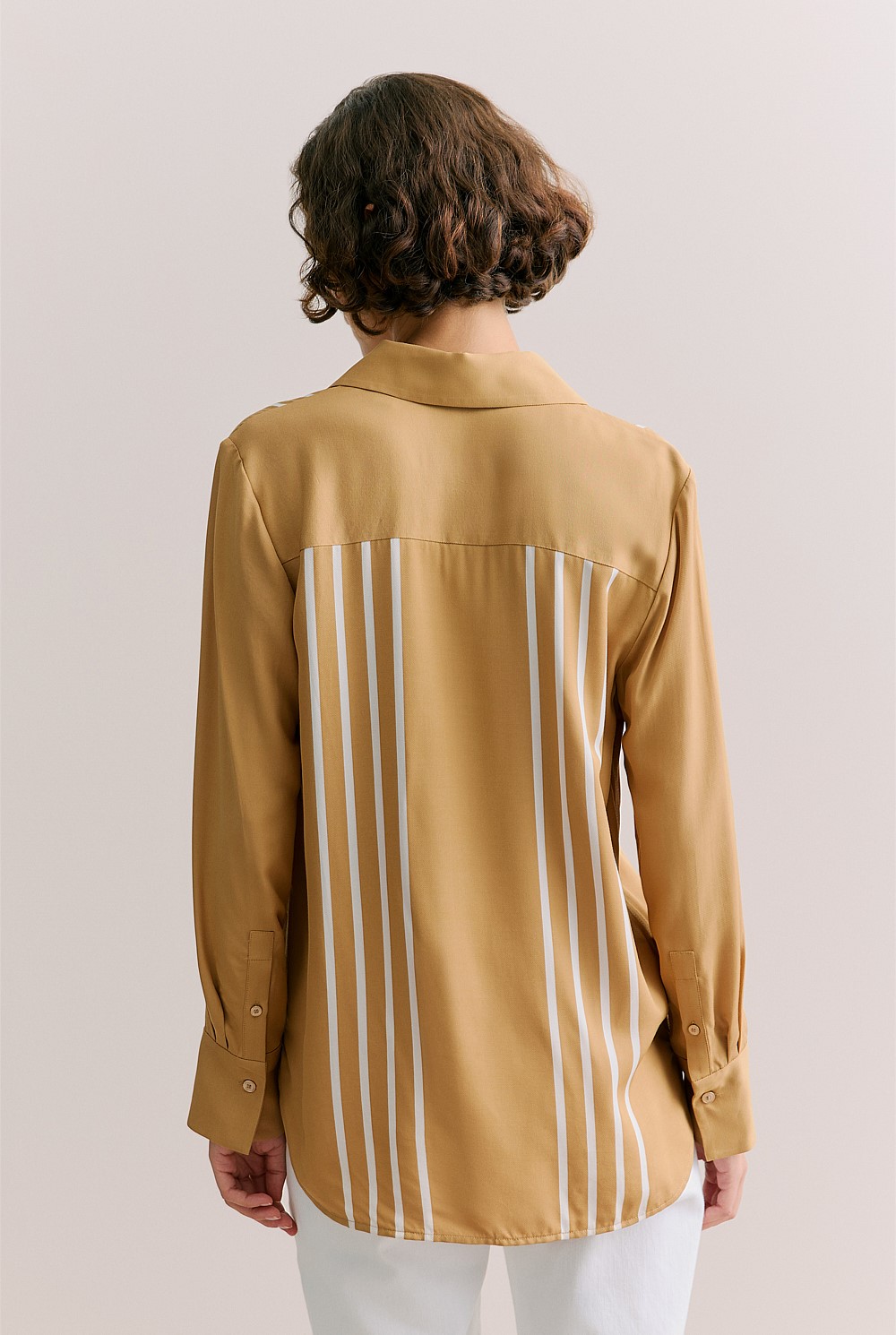 Mini Twill Column Stripe Shirt