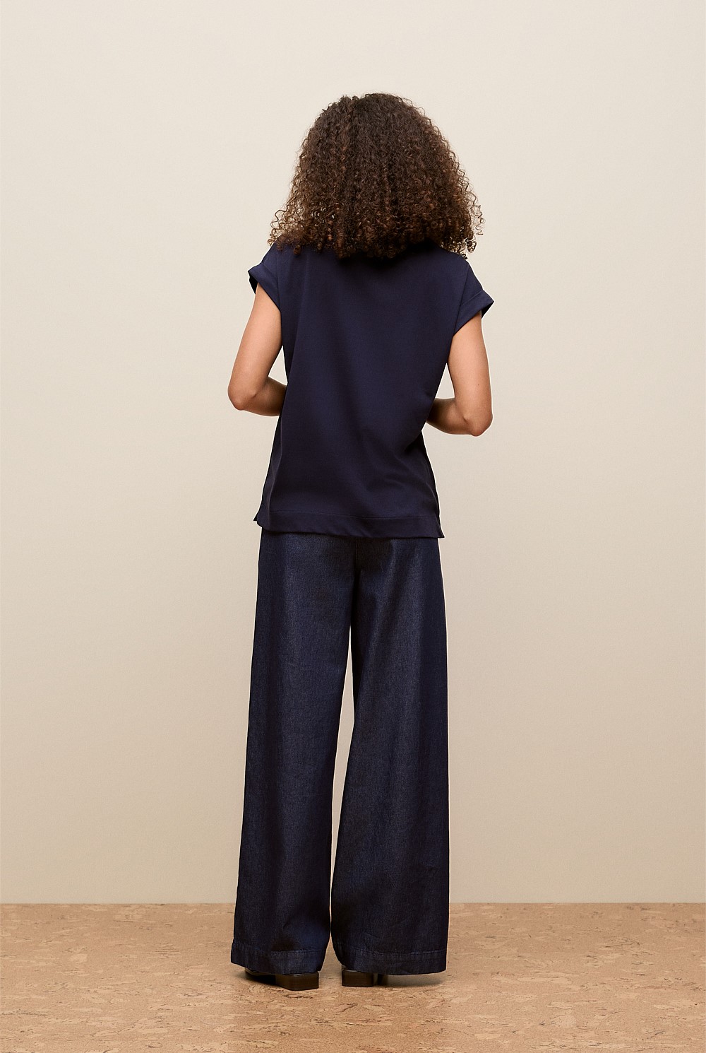 Australian Cotton Cuff Sleeve T-shirt