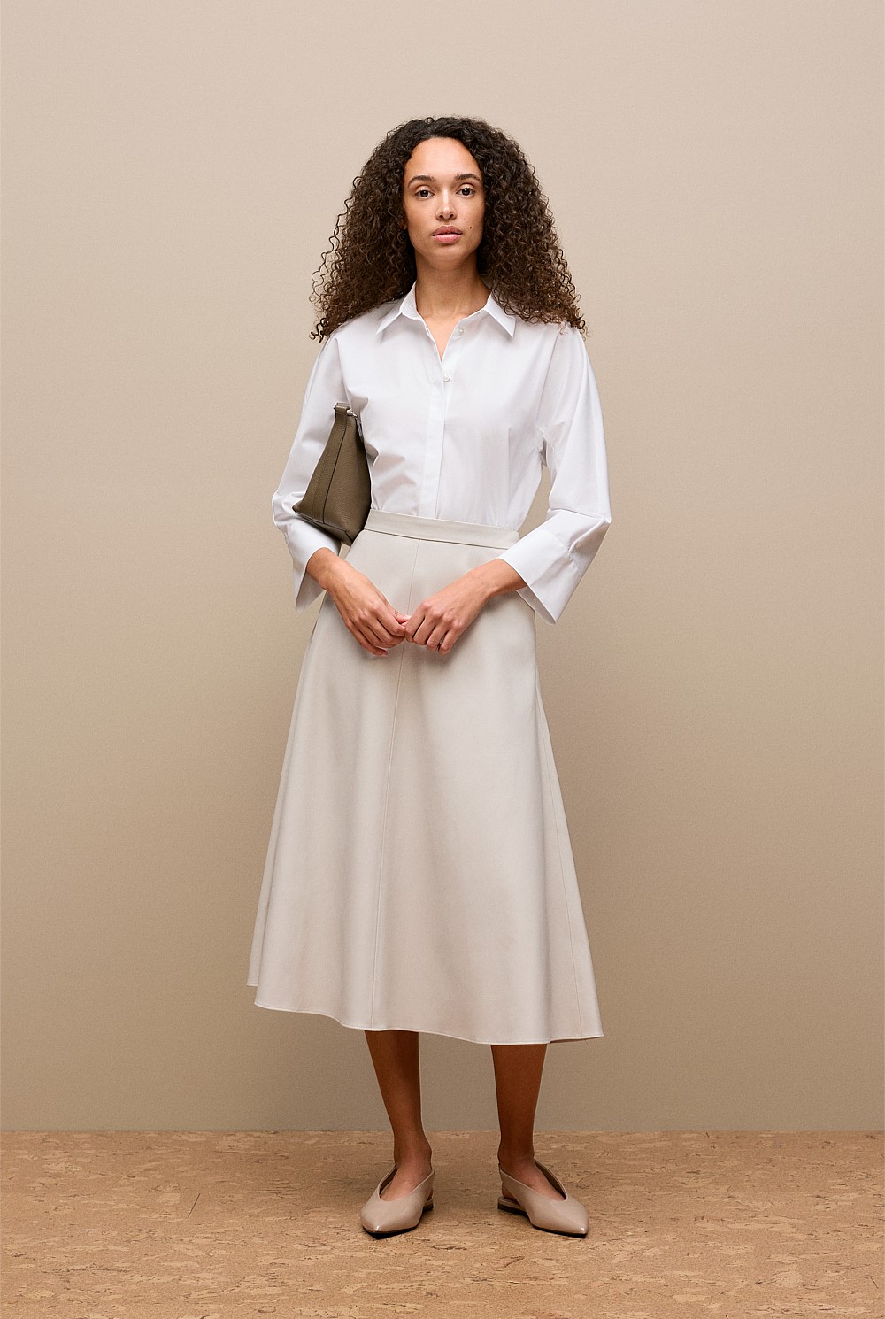 Soft Seam Detail Skirt