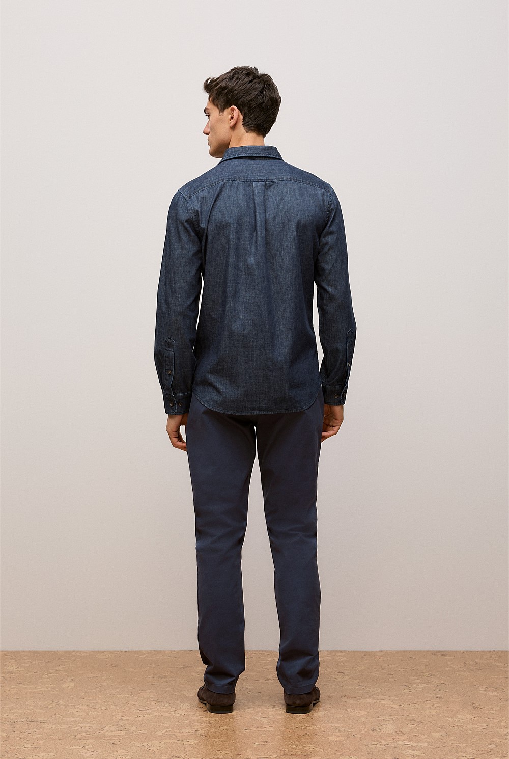 Regular Fit Denim Chambray Shirt
