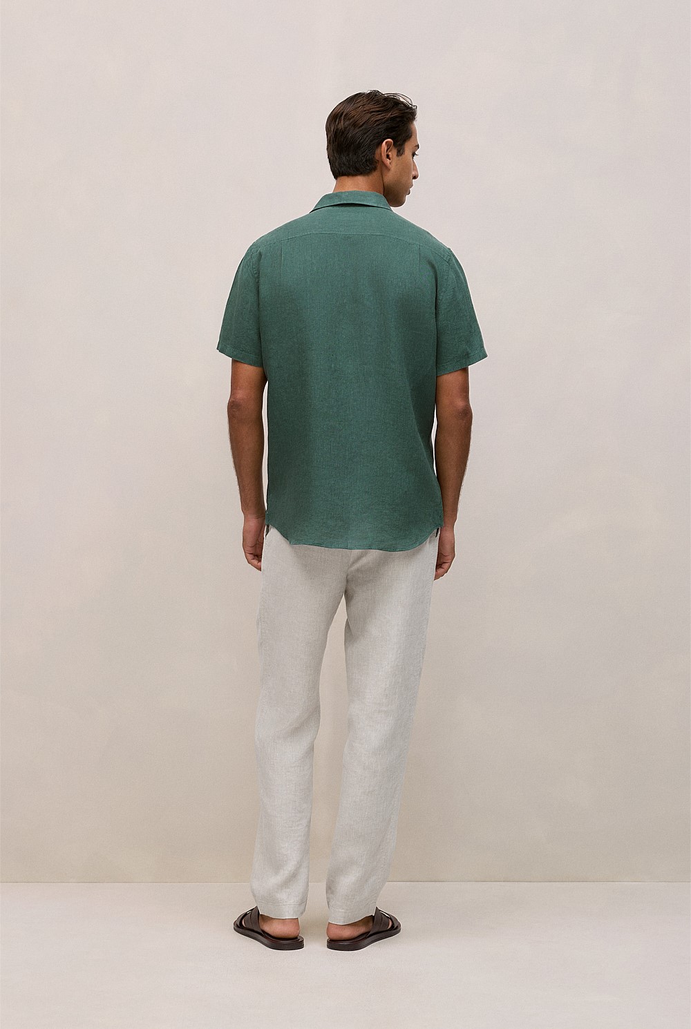 Linen End On End Short Sleeve Shirt