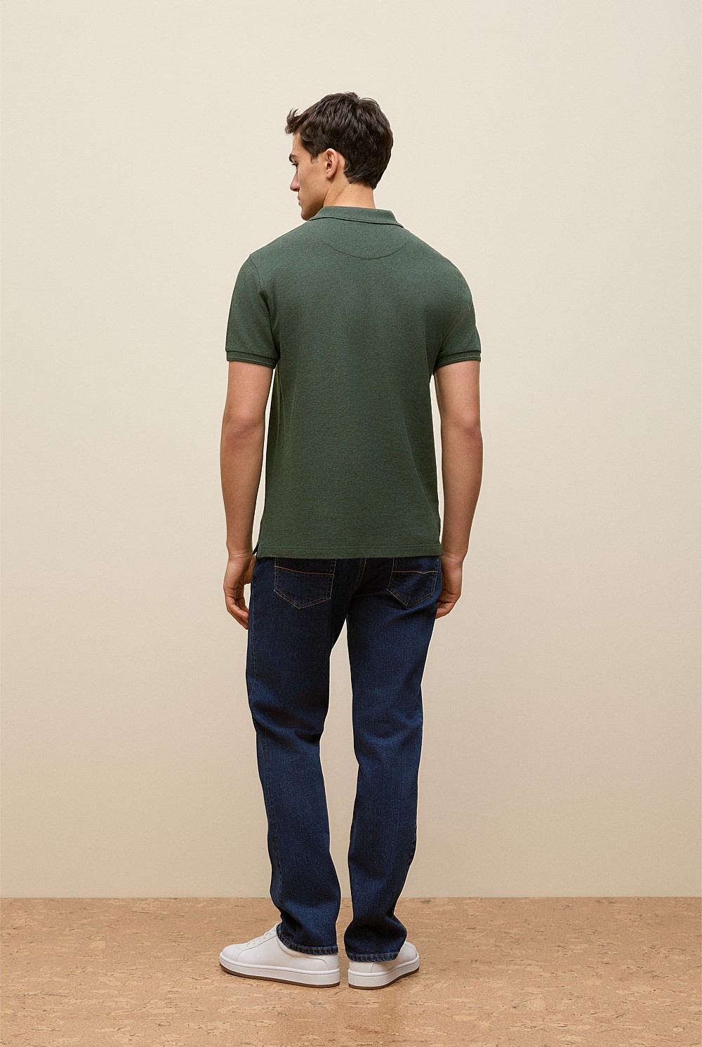 Pique Marle Monogram Polo