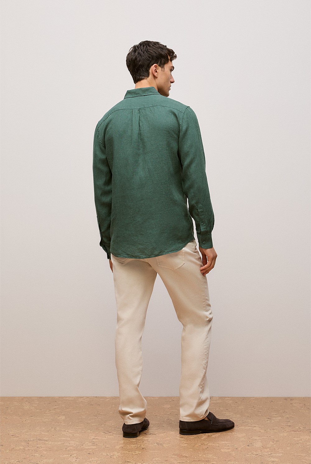 Regular Fit Linen End On End Shirt