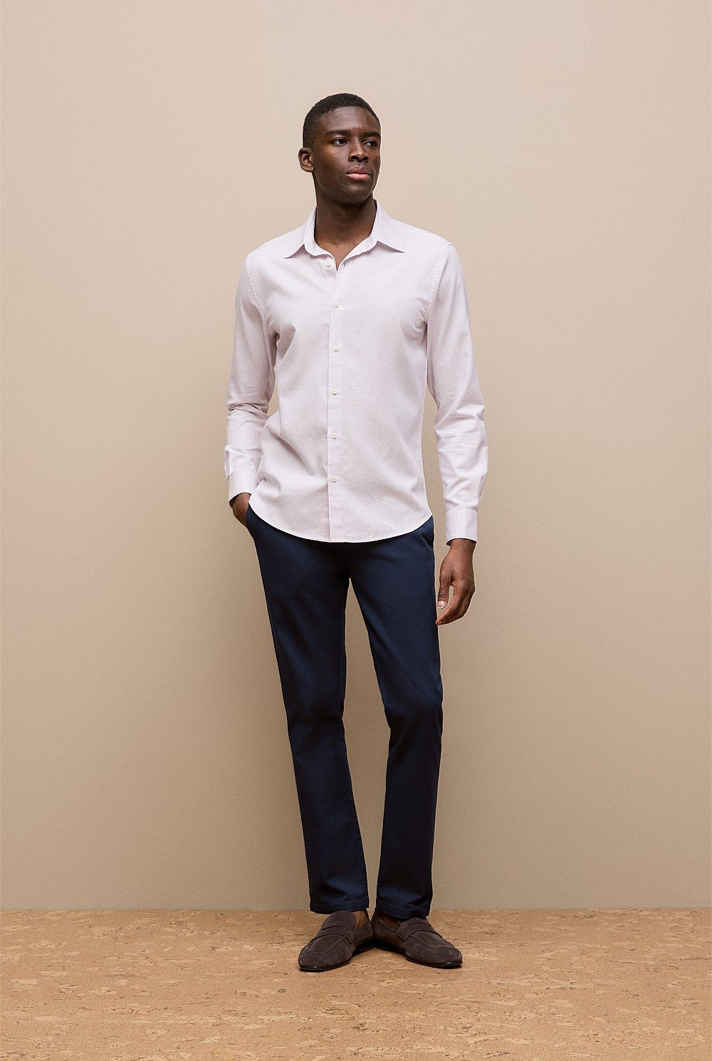 Tailored Fit Puppytooth Check Shirt