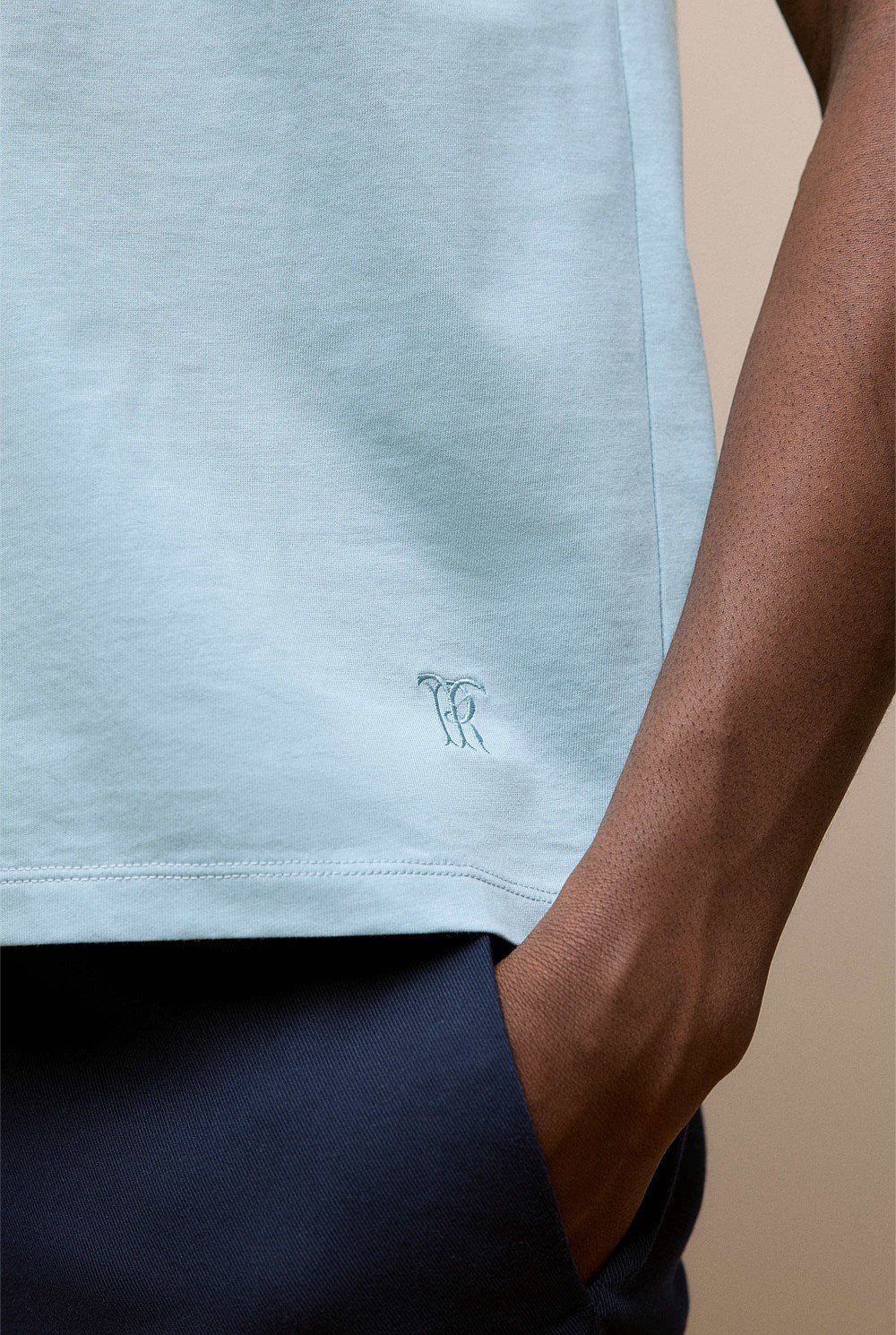 Mercerised Cotton Crew T-shirt