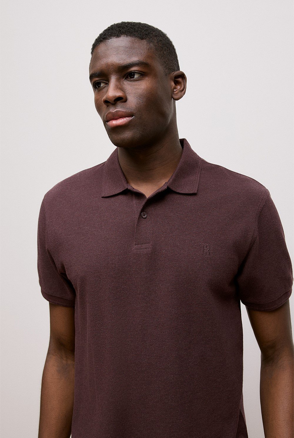 Pique Marle Monogram Polo
