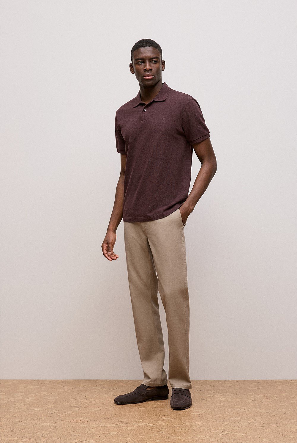 Pique Marle Monogram Polo
