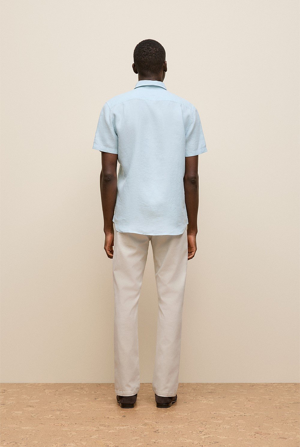 Linen End On End Short Sleeve Shirt