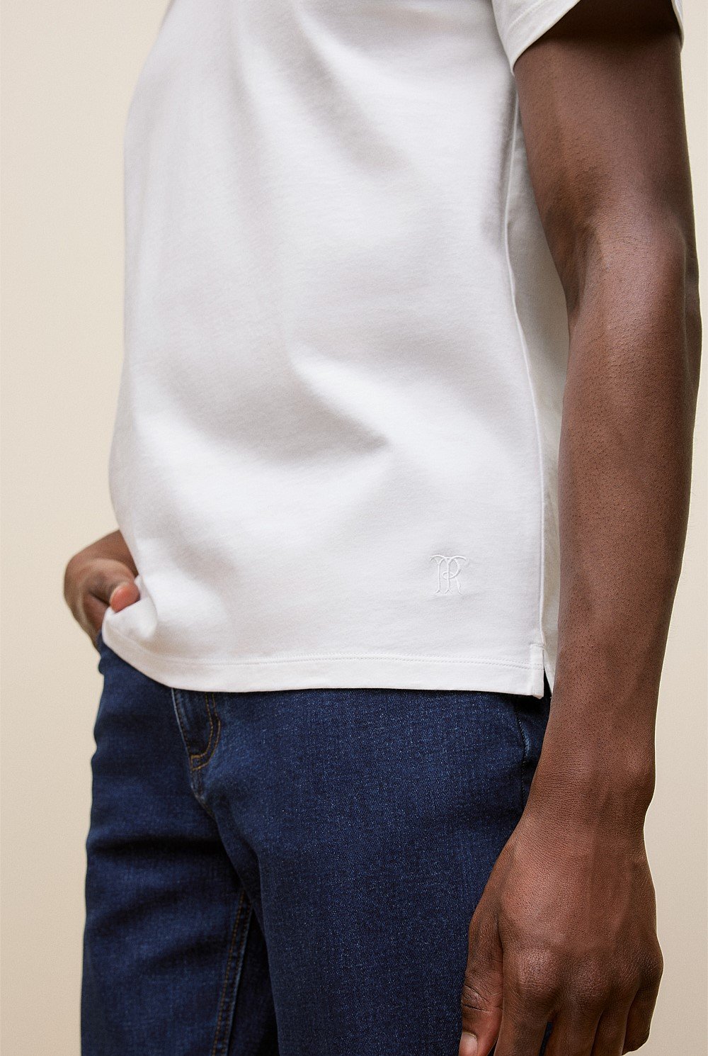 Mercerised Cotton Crew T-shirt