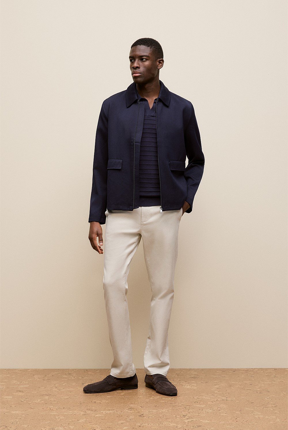 Cotton Silk Textured Polo
