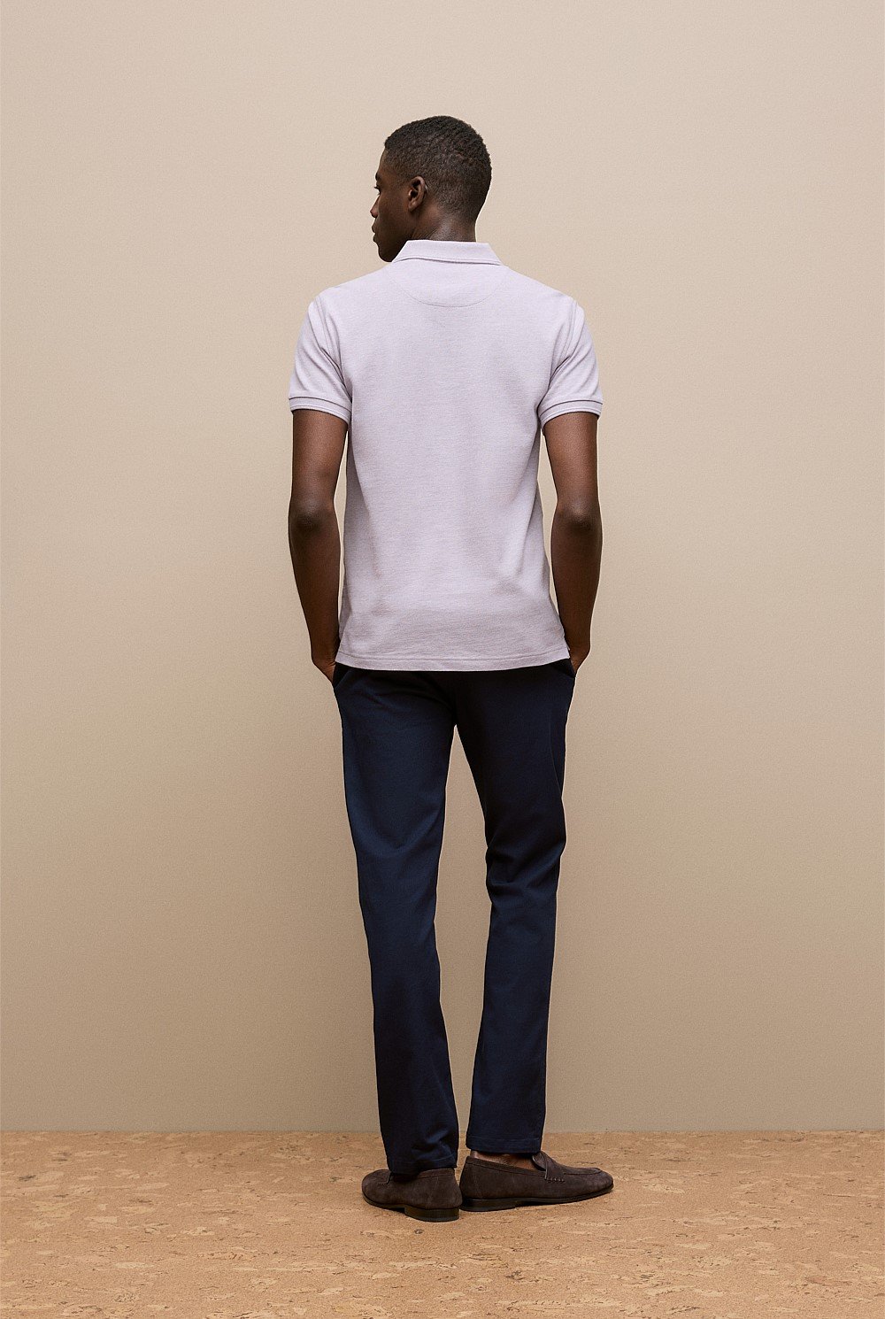Pique Marle Monogram Polo