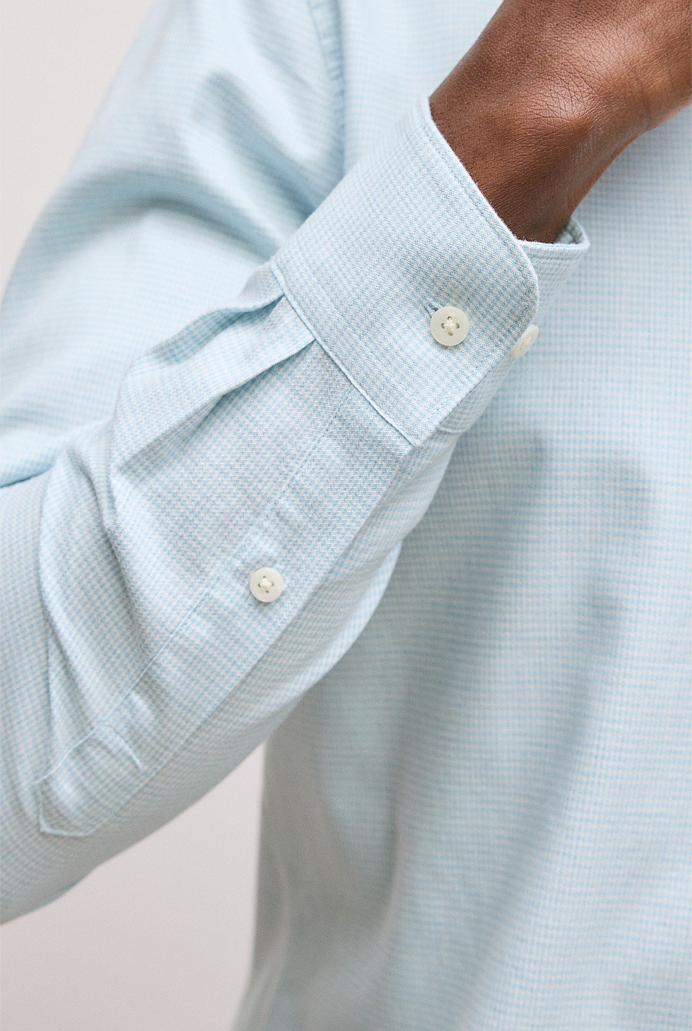 Tailored Fit Puppytooth Check Shirt