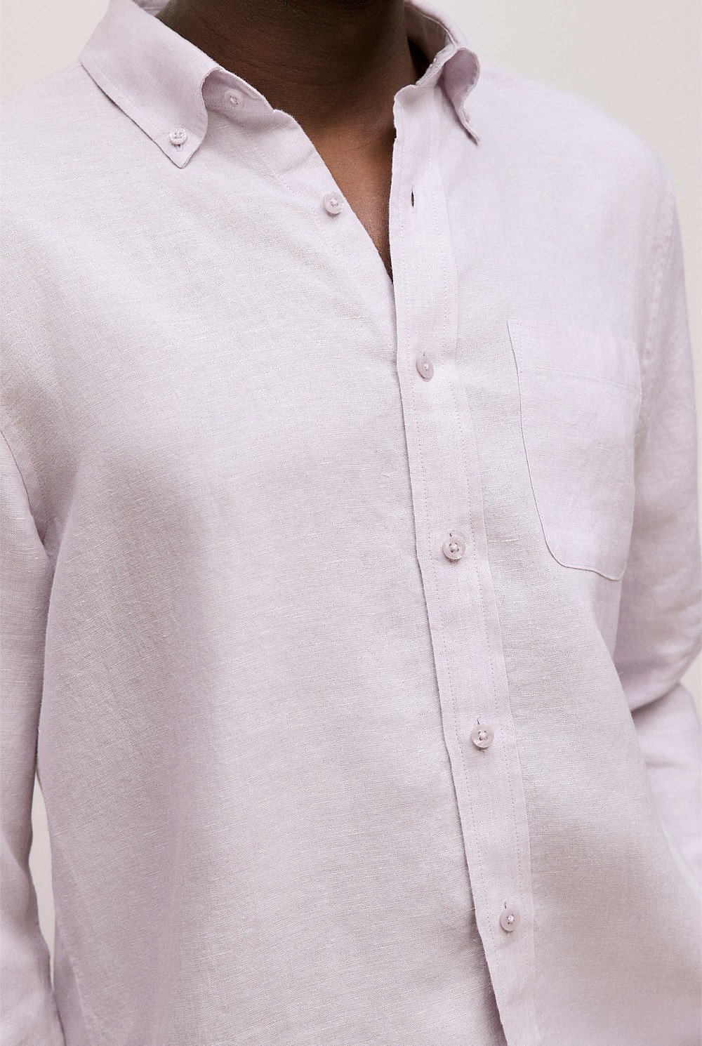 Regular Fit Linen End On End Shirt