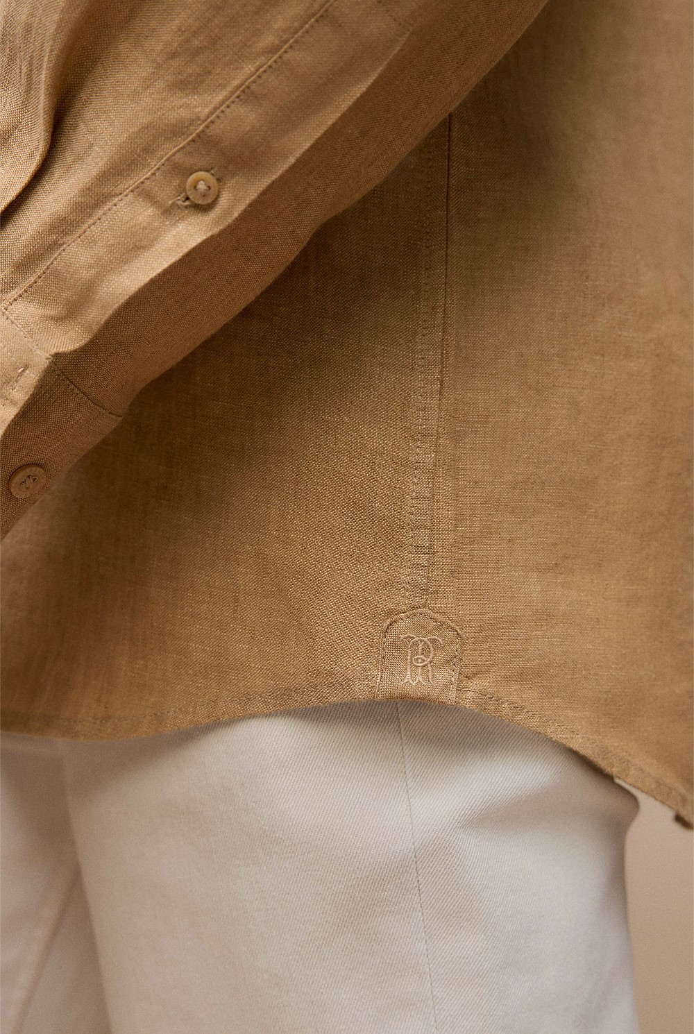 Regular Fit Linen End On End Shirt