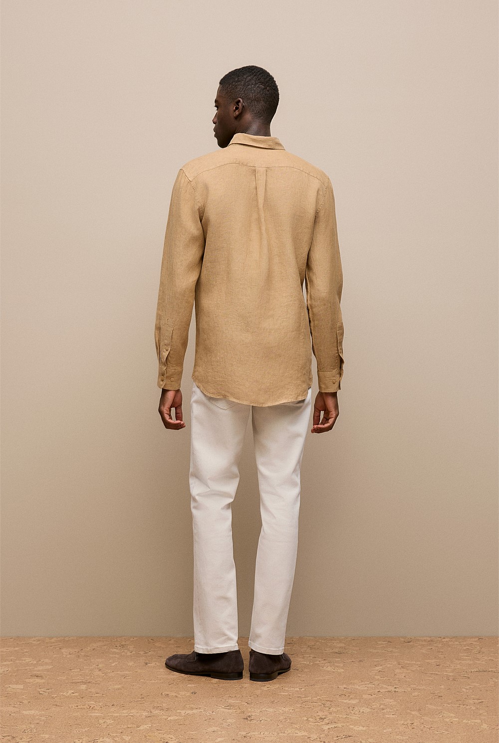 Regular Fit Linen End On End Shirt