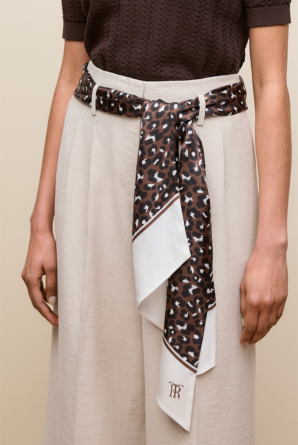 Silk Leopard Scarf
