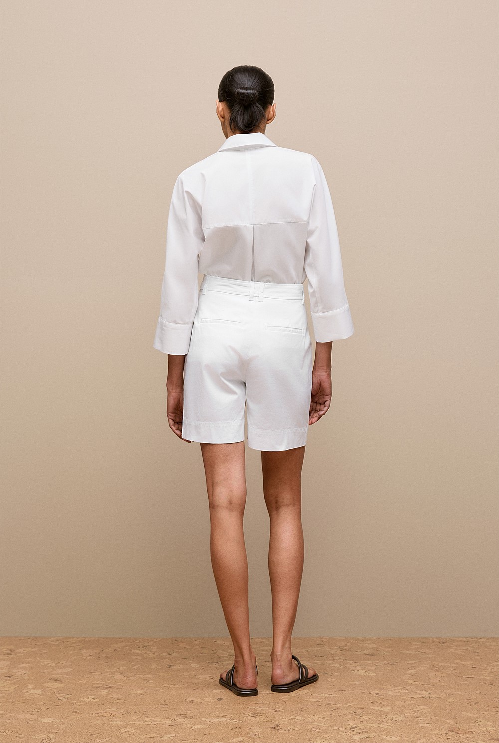 Stretch Cotton Tailored Short
